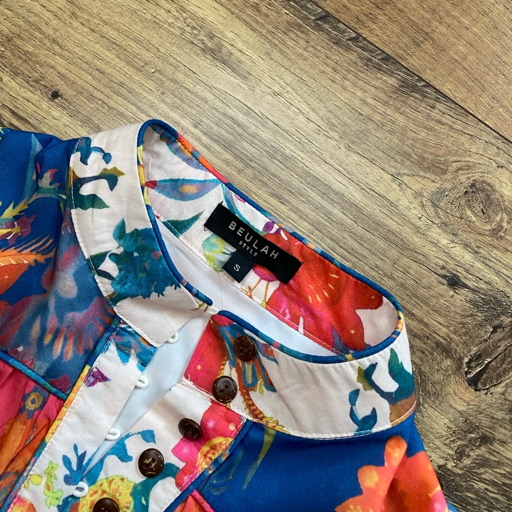 Beulah Style Ginger Floral Dress Size S - Picture 2 of 4